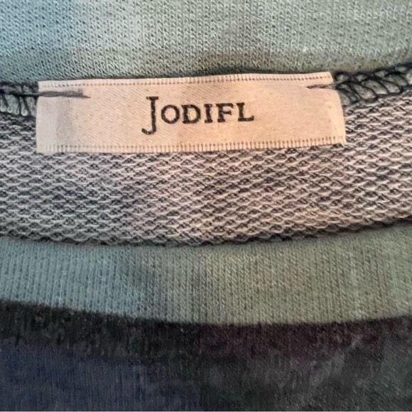 Long sleeve soft beautiful colors striped knit dress with pockets size medium - Picture 4 of 5